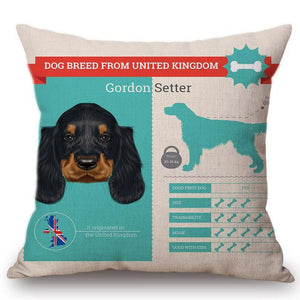 Know Your Basset Hound Cushion Cover - Series 1Home DecorOne SizeGordon Setter