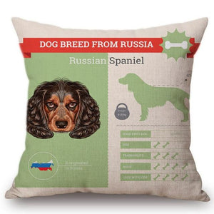 Know Your Borzoi Cushion Cover - Series 1Home DecorOne SizeRussian Spaniel