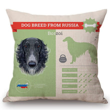 Load image into Gallery viewer, Know Your Great Dane Cushion Cover - Series 1-Cushion Cover-Cushion Cover, Dogs, Great Dane, Home Decor-One Size-Borzoi-19