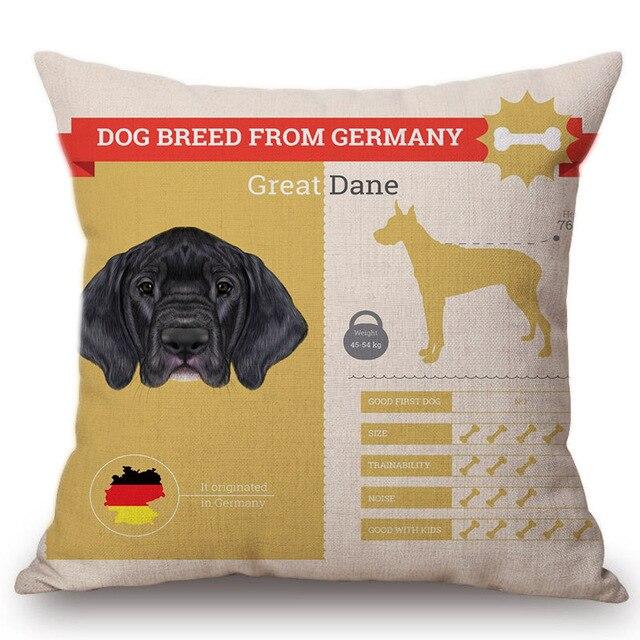 Know Your Great Dane Cushion Cover - Series 1Home DecorOne SizeGreat Dane