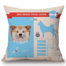 Load image into Gallery viewer, Know Your Japanese Chin Cushion Cover - Series 1Home DecorOne SizeAkita