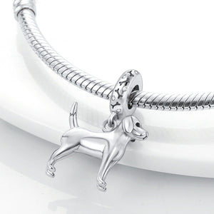 Labrador Charm - A Standing Silver Labrador Made With 925 Sterling Silver-Dog Themed Jewellery-Charm Beads, Dogs, Jewellery, Labrador, Pendant-2