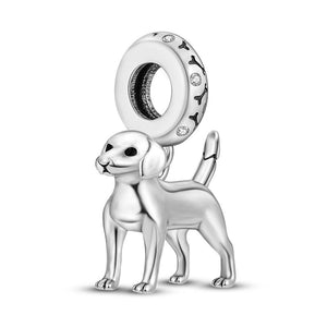 Labrador Charm - A Standing Silver Labrador Made With 925 Sterling Silver-Dog Themed Jewellery-Charm Beads, Dogs, Jewellery, Labrador, Pendant-3
