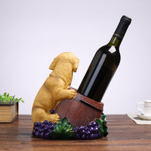 Load image into Gallery viewer, Image of a Labrador wine holder - back view