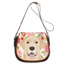 Load image into Gallery viewer, Labrador in Bloom Messenger Bag - Series 1-Accessories-Accessories, Bags, Dogs, Labrador-8