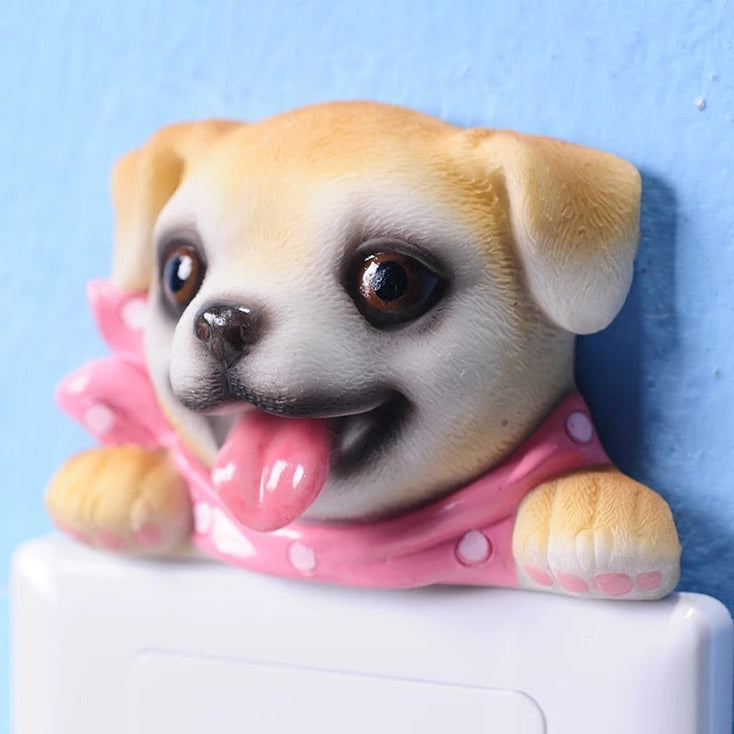 Image of a female yellow Labrador wall sticker