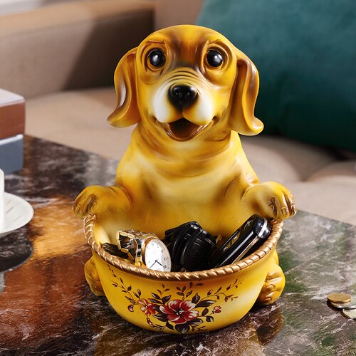 Labrador Love Multipurpose Organizer Ornaments-Home Decor-Dogs, Home Decor, Labrador, Statue-Yellow-2