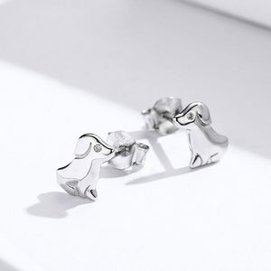 Labrador Love Silver EarringsDog Themed Jewellery