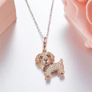 Labrador Love Stone-Studded Silver Jewelry Set-Dog Themed Jewellery-Dogs, Jewellery, Labrador, Ring-Necklace-12