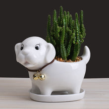 Load image into Gallery viewer, Labrador Love Succulent Plants Ceramic Flower Pot-Home Decor-Dogs, Flower Pot, Home Decor, Labrador-4