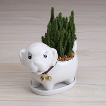 Load image into Gallery viewer, Labrador Love Succulent Plants Ceramic Flower Pot-Home Decor-Dogs, Flower Pot, Home Decor, Labrador-5