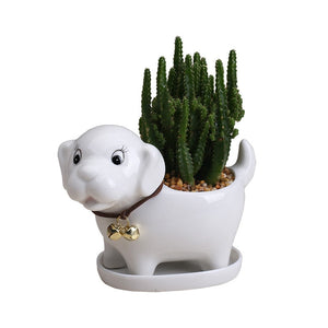 Labrador Love Succulent Plants Ceramic Flower Pot-Home Decor-Dogs, Flower Pot, Home Decor, Labrador-9