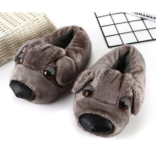 Load image into Gallery viewer, Labrador Love Warm Indoor Plush Slippers-Footwear-Black Labrador, Chocolate Labrador, Dogs, Footwear, Labrador, Slippers-Black-One Size-4