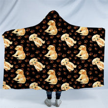 Load image into Gallery viewer, Labrador Love Wearable Travel Blanket-Home Decor-Blankets, Dogs, Home Decor, Labrador-2