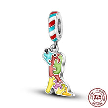 Load image into Gallery viewer, Labrador Pendant - Colorful Sitting Labrador made with 925 Sterling Silver-Dog Themed Jewellery-Charm Beads, Dogs, Jewellery, Labrador, Pendant-3