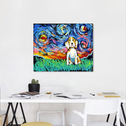 Labrador Under the Night Sky Canvas Print Poster-Home Decor-Dogs, Home Decor, Labrador, Poster-13