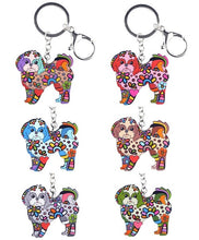 Load image into Gallery viewer, Lhasa Apso Love Enamel Keychains-Accessories-Accessories, Dogs, Keychain, Lhasa Apso-1