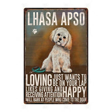 Load image into Gallery viewer, Why I Love My Lhasa Apso Tin Poster - Series 1-Sign Board-Dogs, Home Decor, Lhasa Apso, Sign Board-Lhasa Apso-1