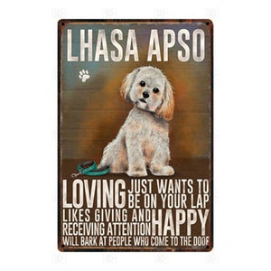 Why I Love My Lhasa Apso Tin Poster - Series 1-Sign Board-Dogs, Home Decor, Lhasa Apso, Sign Board-Lhasa Apso-1