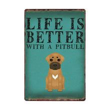 Load image into Gallery viewer, Life Is Better With A Basset Hound Tin Poster-Sign Board-Basset Hound, Dogs, Home Decor, Sign Board-3