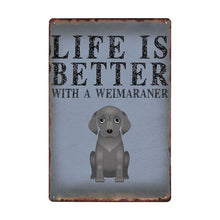 Load image into Gallery viewer, Life Is Better With A Basset Hound Tin Poster-Sign Board-Basset Hound, Dogs, Home Decor, Sign Board-8