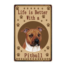 Load image into Gallery viewer, Life Is Better With A Boxer Tin Posters-Sign Board-Boxer, Dogs, Home Decor, Sign Board-6