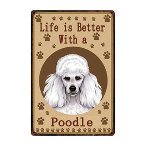 Life Is Better With A Golden Retriever Tin Poster-Sign Board-Dogs, Golden Retriever, Home Decor, Sign Board-10