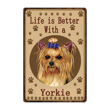 Load image into Gallery viewer, Life Is Better With A Poodle Tin Poster-Sign Board-Dogs, Home Decor, Poodle, Sign Board-5
