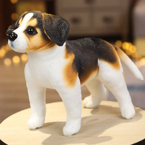 Lifelike Dog Stuffed Animals with Cotton Plush and PP Cotton Filling-Soft Toy-Dogs, Stuffed Animal-Beagle-2