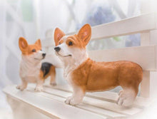 Load image into Gallery viewer, Lifelike Red Corgi Resin StatueHome Decor