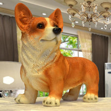 Load image into Gallery viewer, Lifelike Red Corgi Resin StatueHome DecorCorgi - Red
