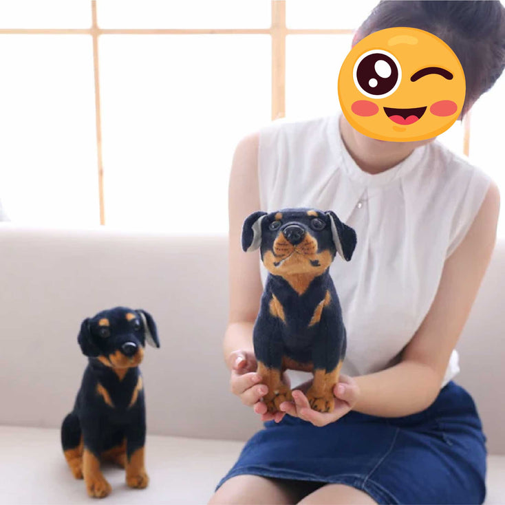 Lifelike Rottweiler Stuffed Animal Plush Toys-Soft Toy-Dogs, Home Decor, Rottweiler, Soft Toy, Stuffed Animal-4