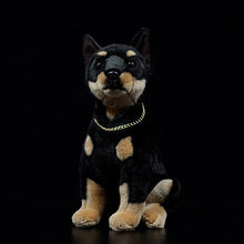 Load image into Gallery viewer, Lifelike Sitting Black Doberman Soft Plush Toy-Home Decor-Doberman, Dogs, Home Decor, Soft Toy, Stuffed Animal-7
