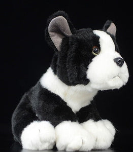 image of a boston terrier stuffed animal plush toy  