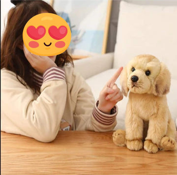 Lifelike Sitting Golden Retriever Stuffed Animal Plush Toy 360x