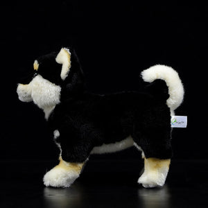 Lifelike Standing Black Shiba Inu Soft Plush Toy-Home Decor-Dogs, Home Decor, Shiba Inu, Soft Toy, Stuffed Animal-3