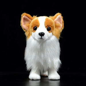 Lifelike Standing Orange Pomeranian Soft Plush Toy-Home Decor-Dogs, Home Decor, Pomeranian, Soft Toy, Stuffed Animal-4
