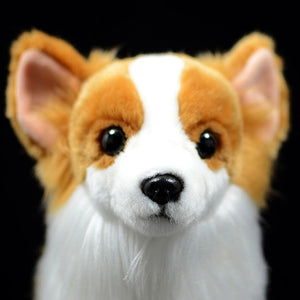 Lifelike Standing Orange Pomeranian Soft Plush Toy-Home Decor-Dogs, Home Decor, Pomeranian, Soft Toy, Stuffed Animal-6