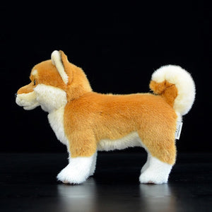 Lifelike Standing Orange Shiba Inu Soft Plush Toy-Home Decor-Dogs, Home Decor, Shiba Inu, Soft Toy, Stuffed Animal-4