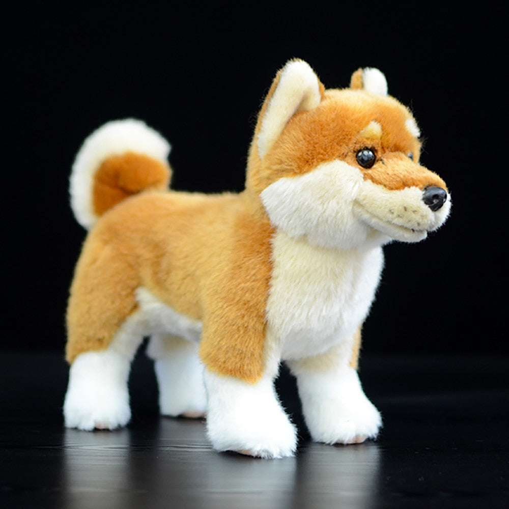 Lifelike Standing Orange Shiba Inu Soft Plush Toy-Home Decor-Dogs, Home Decor, Shiba Inu, Soft Toy, Stuffed Animal-1