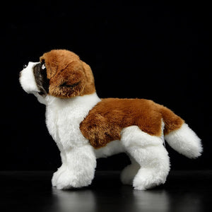 Lifelike Standing Saint Bernard Soft Plush Toy-Home Decor-Dogs, Home Decor, Saint Bernard, Soft Toy, Stuffed Animal-2