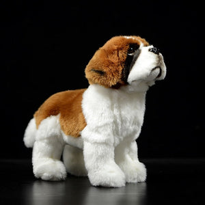 Lifelike Standing Saint Bernard Soft Plush Toy-Home Decor-Dogs, Home Decor, Saint Bernard, Soft Toy, Stuffed Animal-4