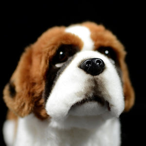 Lifelike Standing Saint Bernard Soft Plush Toy-Home Decor-Dogs, Home Decor, Saint Bernard, Soft Toy, Stuffed Animal-6