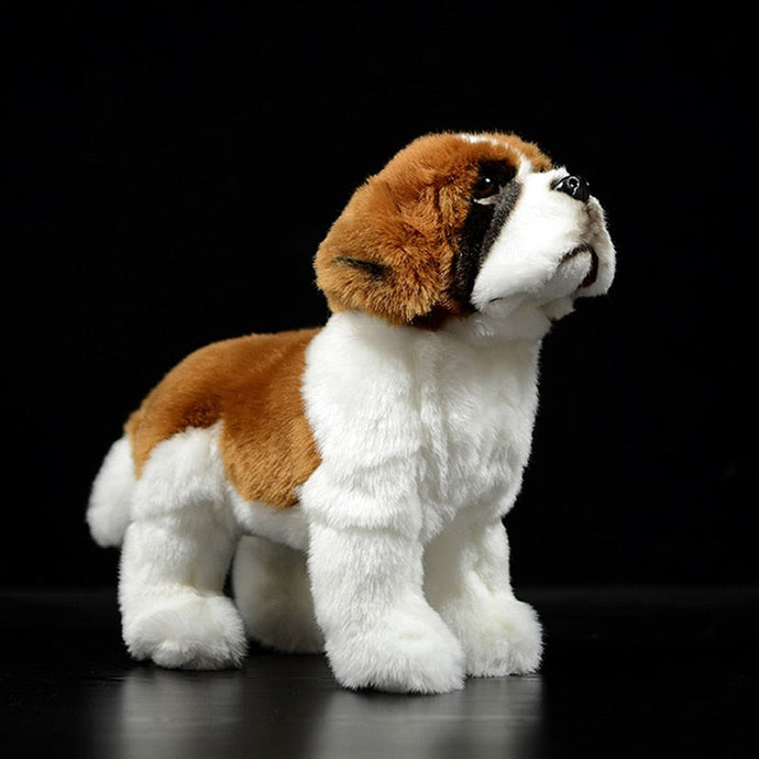 Lifelike Standing Saint Bernard Soft Plush Toy-Home Decor-Dogs, Home Decor, Saint Bernard, Soft Toy, Stuffed Animal-1