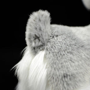 Lifelike Standing Silver Schnauzer Soft Plush Toy-Home Decor-Dogs, Home Decor, Schnauzer, Soft Toy, Stuffed Animal-4