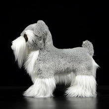 Load image into Gallery viewer, Lifelike Standing Silver Schnauzer Soft Plush Toy-Home Decor-Dogs, Home Decor, Schnauzer, Soft Toy, Stuffed Animal-5