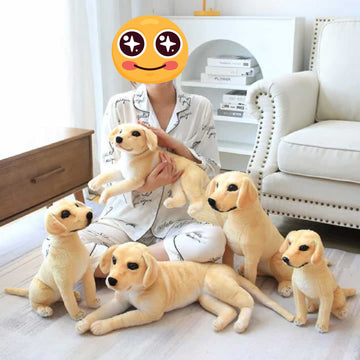 Lifelike Yellow Labrador Stuffed Animal Plush Toys Small To Large Size 360x