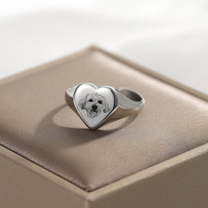 Love Your Furry Friend Forever: Personalized Dog Rings in Silver, Gold, Rose Gold-Personalized Dog Gifts-Dogs, Jewellery, Personalized Dog Gifts, Ring-4