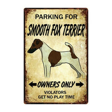 Load image into Gallery viewer, Malamute Love Reserved Car Parking Sign Board-Sign Board-Alaskan Malamute, Car Accessories, Dogs, Home Decor, Siberian Husky, Sign Board-Smooth Fox Terrier-One Size-21