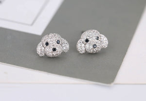 Image of super cute Maltese Earrings in design 2 made of 925 sterling silver